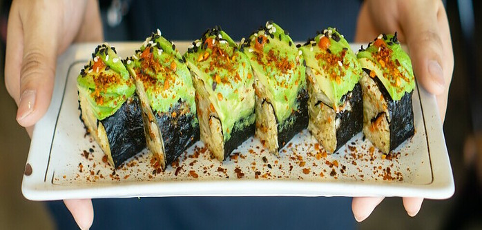 Sushi Roll With Seaweed